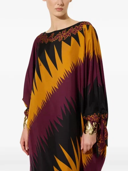 Rochie Pucci de mătase cu imagine portocaliu