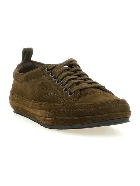 Sneakersy Tom Ford zamszowe zielone