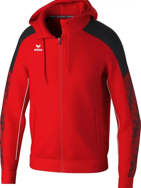 Bluza dresowa z kapturem Erima Evo Star czerwona