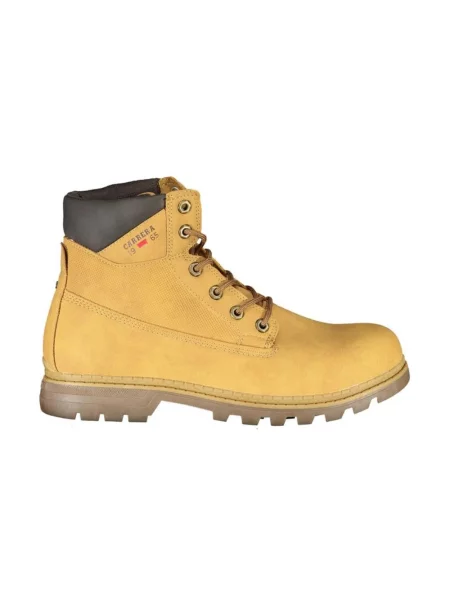 Lniane buty do kostki Carrera o krotszym kroju casual żółte