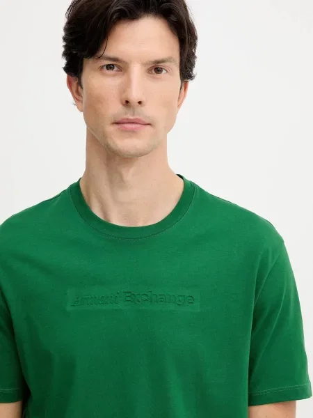 Футболка Armani Exchange с принтом зеленая