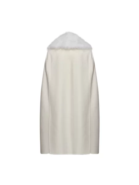 Kurtka Fendi wełniana biała