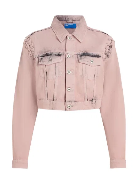 KARL LAGERFELD JEANS Geacă de primăvară-toamnă roz