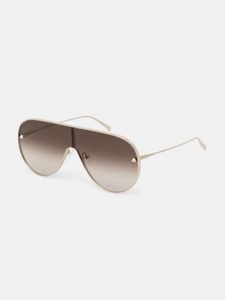 Okulary przeciwsłoneczne Alexander Mcqueen żółte