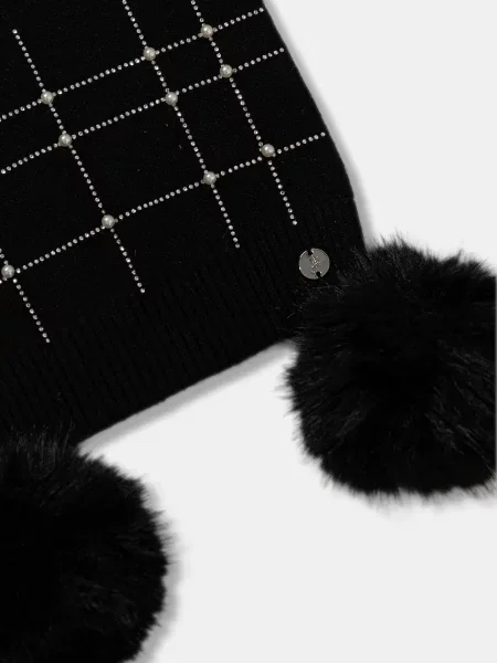 Шарф Joseph Ribkoff з аплікацією чорний