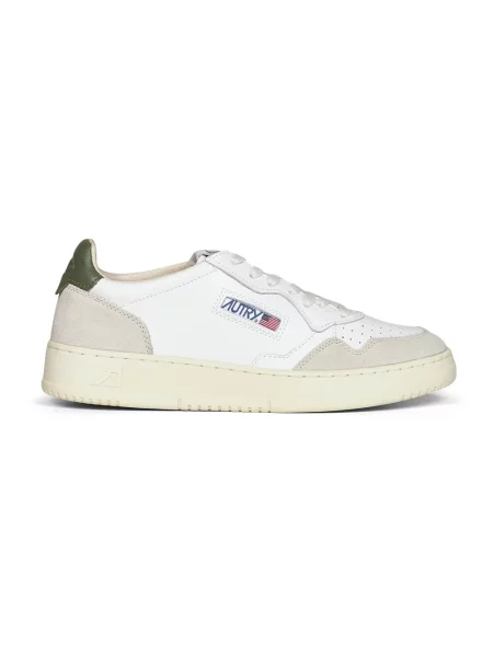 Sneakers Autry Medalist Low Man White/ Green EUR 46 białe