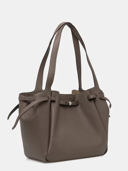 Tory Burch geantă de piele Rommy maro