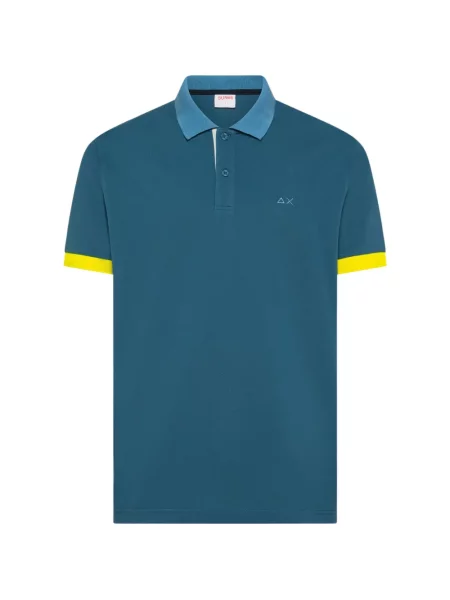 Tricou polo Sun68 albastru