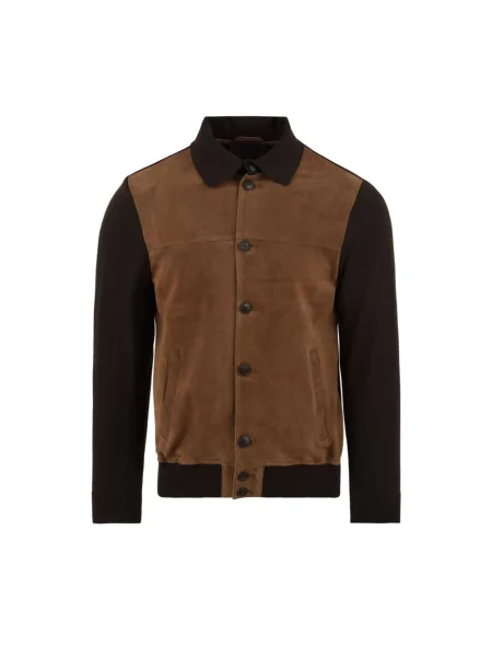 Kurtka skórzana The Jack Leathers brązowa