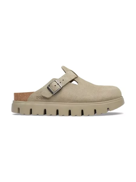 Birkenstock Boston Chunky LEVE șalpi mocasini pentru femei din piele întoarsă