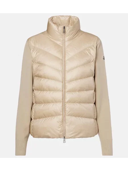 Kardigan Moncler wełniany beżowy