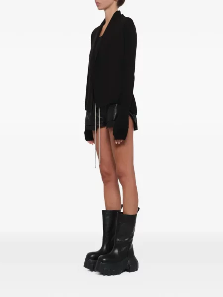 Cardigan Rick Owens asimetric negru