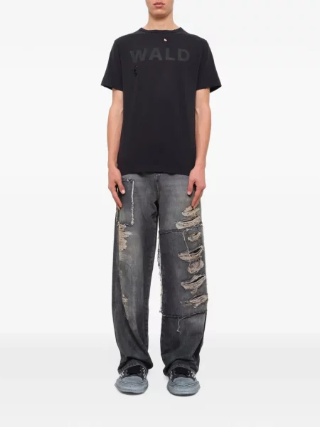 Tricou Wald zdrențuiți negru