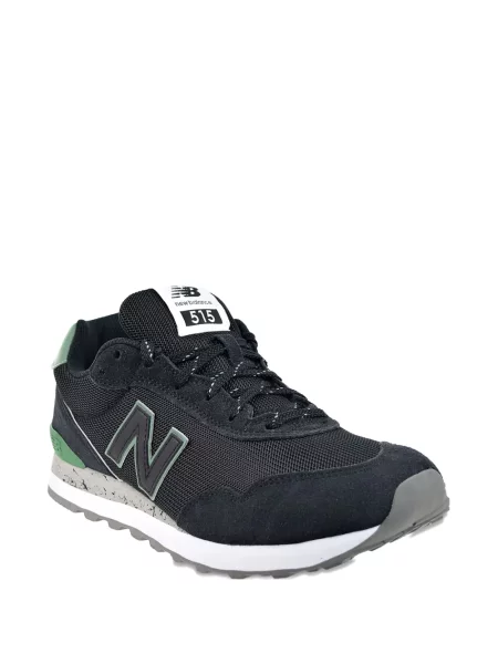 Papuci New Balance din piele de căprioară negru