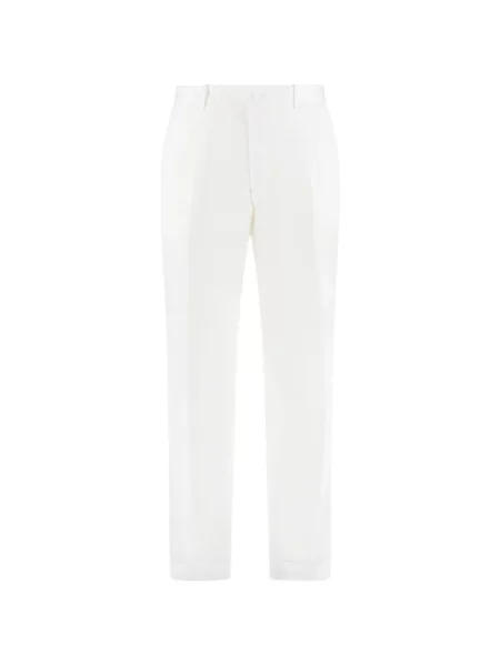 Pantaloni chino The (alphabet) alb