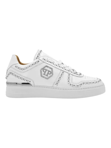 Sneakersy Philipp Plein skórzane białe