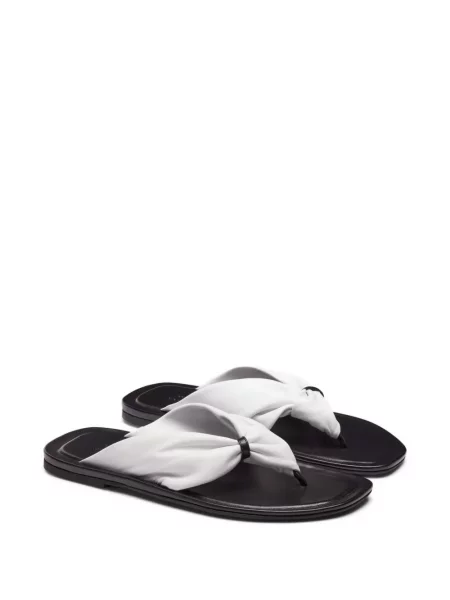 Sandale Loulou De Saison din piele alb