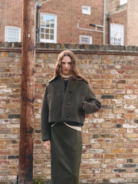 Пальто MANGO вовна/поліестер коричневий