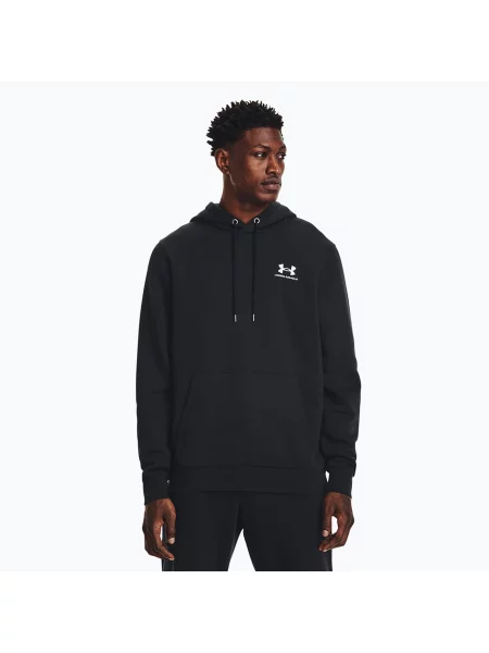 Fleecová mikina s kapucí Under Armour bílá