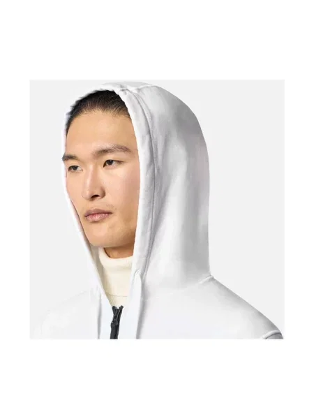 Bluza z kapturem Stone Island z kapturem z kamieniami biała