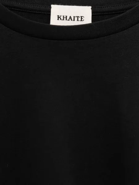 Tricou Khaite cu decolteu rotund negru