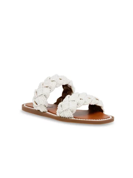 Klapki Steve Madden białe