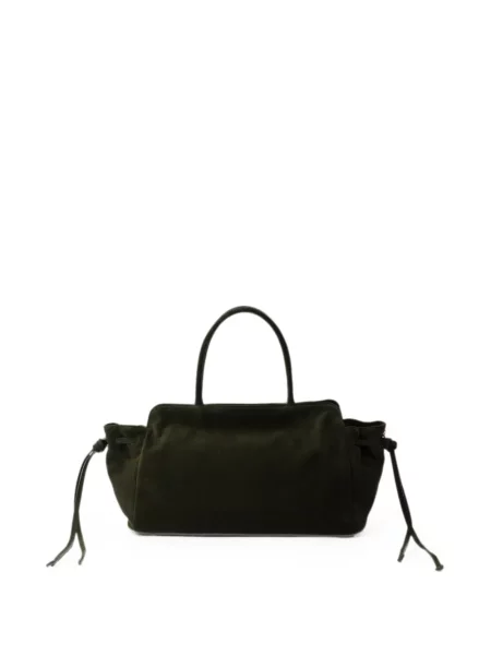 Geantă Prada din piele de căprioară verde