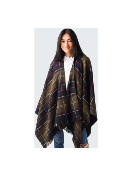 Barbour Peleryna Staffin Serape gruen zielony
