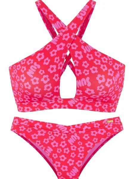 BUFFALO Costum de baie două piese fucsia / zmeură roz