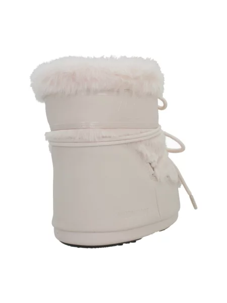 Blană artificială pantofi Moon Boot roz