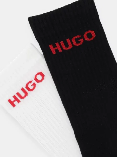 HUGO шкарпетки з бавовною 6P QS RIB LOGO CC