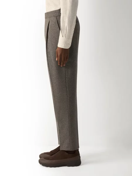 Pantaloni Zegna de lână gri