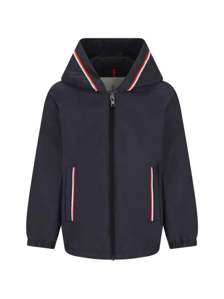 Kurtka dziecięca Moncler Enfant niebieska