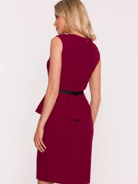Cu centură rochie tip creion Stylove