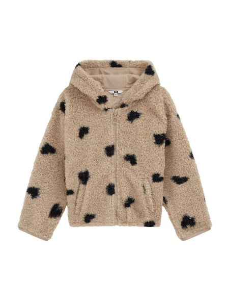 WE Fashion Prechodná bunda béžová čierna