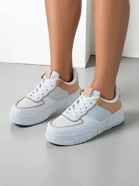 Sneakerși Resti alb