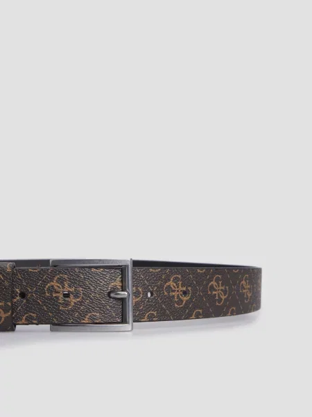 Ремень Guess с ремешками коричневый