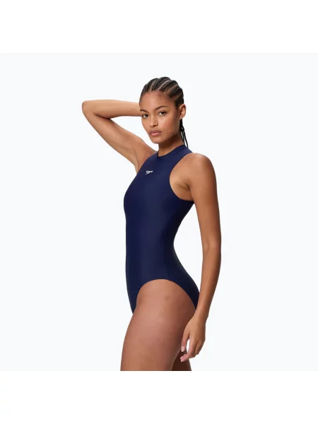 Дамски цял бански костюм Speedo Hydrasuit peacoat синьо