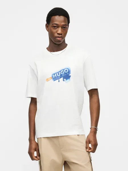 HUGO Tricou alb