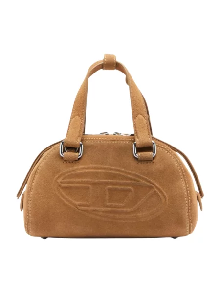 Torebka crossbody Diesel skórzana brązowa