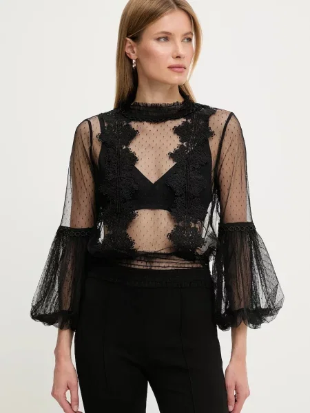 Блуза Answear Lab дамска с апликация черно