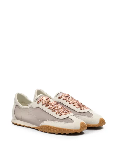 Sneakerși Hoff din piele de căprioară alb