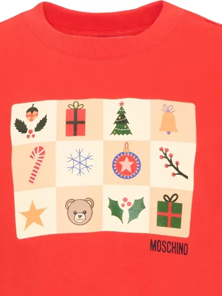 Koszulka dziecięca Moschino czerwona