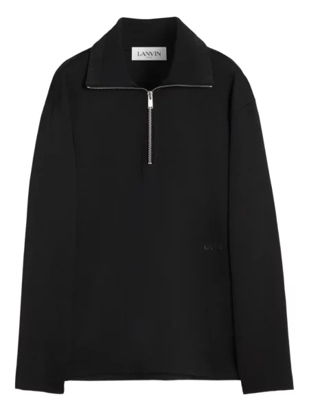 Hanorac Lanvin cu imagine negru