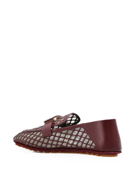 Pantofi loafer Fendi din piele roșu