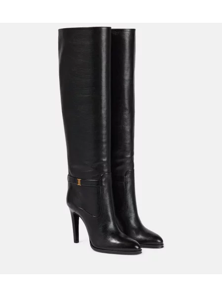 Cizme Saint Laurent din piele negru