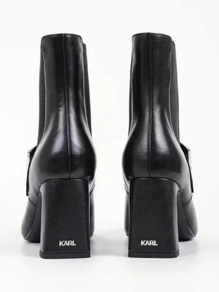 Кожаные ботильоны Karl Lagerfeld