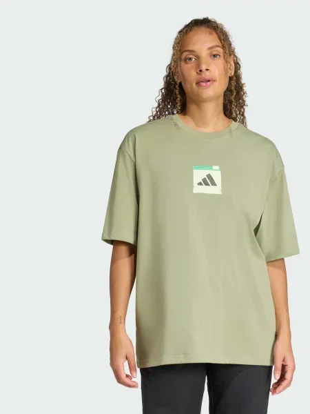 Футболка спортивна adidas зелений