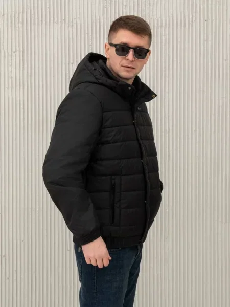 Классическая демисезонная куртка City Fashion Classic черная