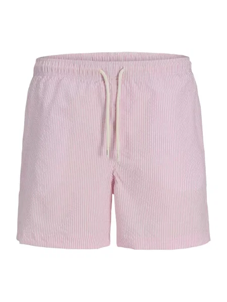 JACK & JONES Kratke kopalne hlače JPSTMAUI OCEAN lila bela